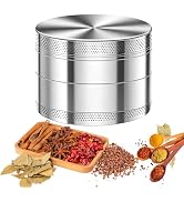 2.5'' Grinder Spice Grinder Kitchen Tools Sharp Teeth for Fine Grinding Silver