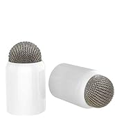 KECOW Replacement Magnetic Caps Active iPad iPhone Stylus Pen, 2 Mesh Tip Caps (White)