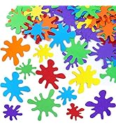 Framendino, 200 Pieces Paint Splatter Confetti Party Decorations