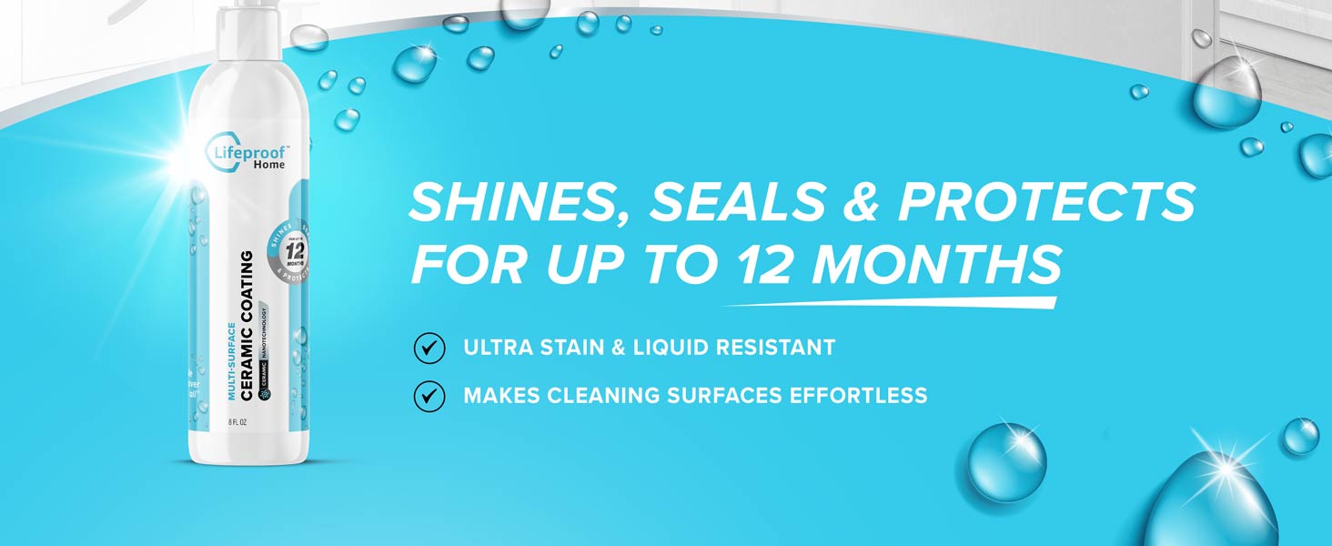 Shines, seals, and protects up to 12 months