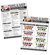 TLC Safety By Design Set of 2 Large Format Fridge Magnets Toxic and Safe Foods, Plants &amp; Flowers ...