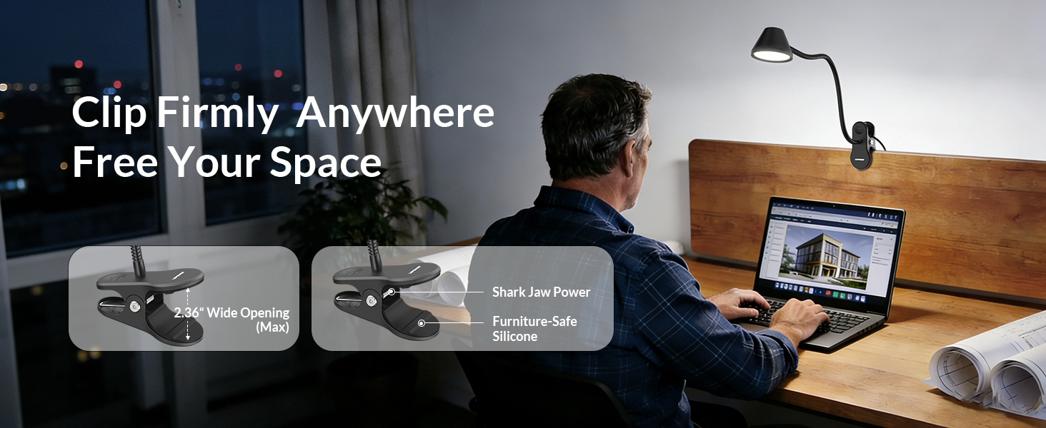 clip on light for working