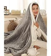 Heated Throw Blanket Electric Blanket Throw, Heated Blanket with 5 Heating Levels &amp; 4 Hours Auto ...