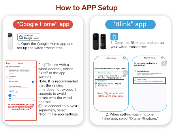 Blink doorbell chime