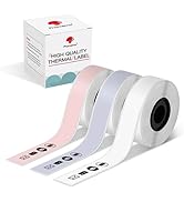 Phomemo D30 Continuous Labels, D35 Q30 Q31 Q32 Q30S Long Label Tape, Black on Lavender, White, Pi...