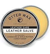 Otter Wax Leather Salve | 2oz | All-Natural Universal Conditioner | Made in USA