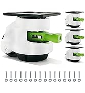 4 Pack Leveling Casters with Ratchet Handle, Total Capacity 2200 Lbs, Adjustable Heavy Duty Caste...
