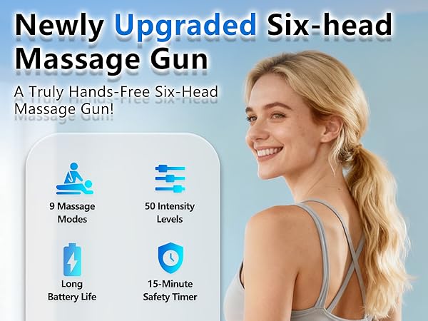 6 head massage gun