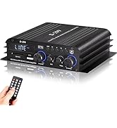 Facmogu S-299 4.1CH Bluetooth Power Amplifier with Active Subwoofer Output (NOT Passive Subwoofer...