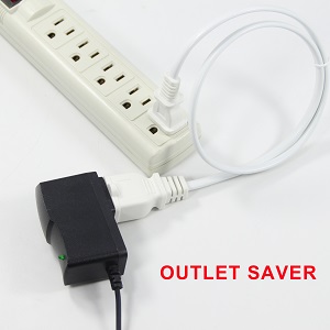 Polarized US 2-Prong Male-Female Extension Power Cord Cable