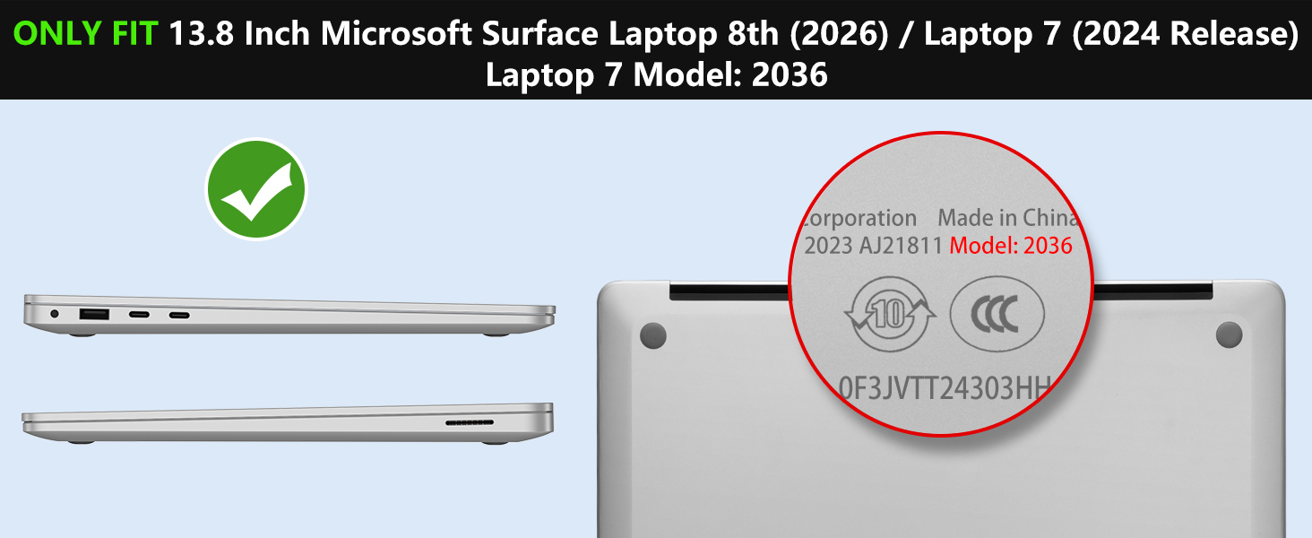 13.8 inch surface laptop 7 case 2036