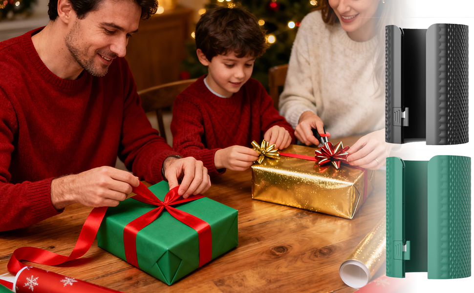 Wrapping Paper Cutter with Replaceable Blades