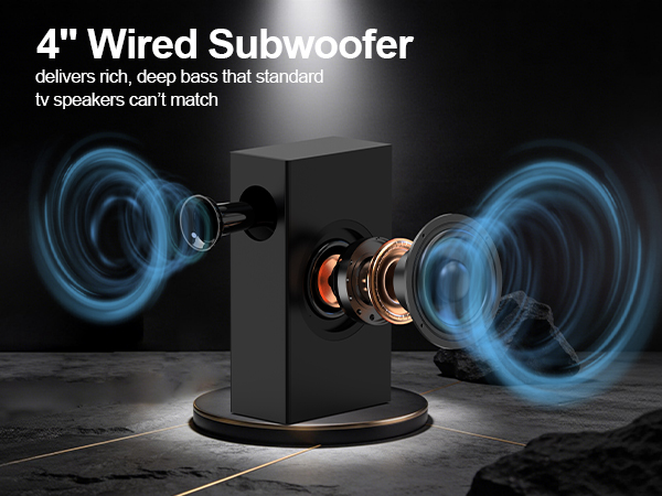 soundbar 2.1 with subwoofer