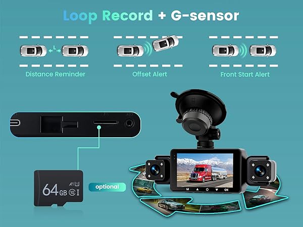 Dash Cam Front and Inside