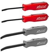 AMM 4 PCS Pocket Pry Bar Set, Mini Pry Bar with Magnet Top and Pocket Clip, 4.5" Small Pry Bar fo...