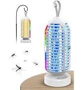 Bug Zapper Outdoor Indoor, 3000V Electric Mosquito Zapper with 4000mAh Rechargeable Battery, Wate...