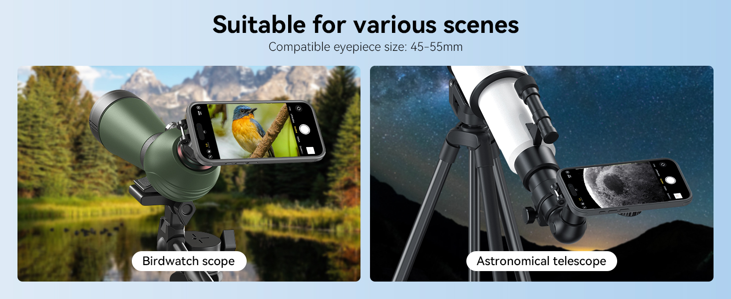 APEXEL Magnetic Telescope Phone Adapter