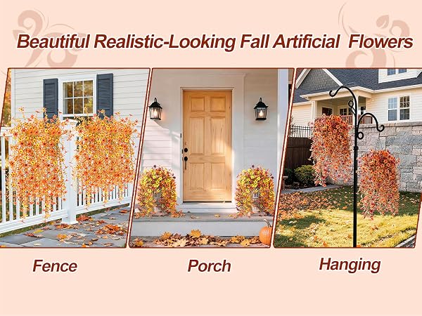 faux mums for outdoor planters