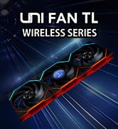 Lian Li UNI Fan TL Wireless 120-Single Pack (Reverse Blade)-2.4 GHz Wireless Signal ARGB Fan-Infi...
