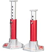 BIG RED T43004 Torin Aluminum Jack Stands with Locking Support Pins: 3 Ton (6,000 lb) Capacity, R...