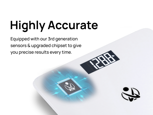 I-BS001W - INEVIFIT - Best Digital Bathroom Scale - Premium A+ - Mobile