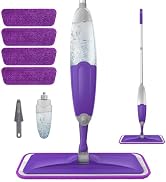 Spray Mops for Hardwood Floor Cleaning, Microfiber Wood Floors Spray Mop with Reusable Washable M...