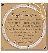 AGOT Daughter in Law Bracelets Gifts: Dear Daughter in Law Birthday Gifts from Mother in Law