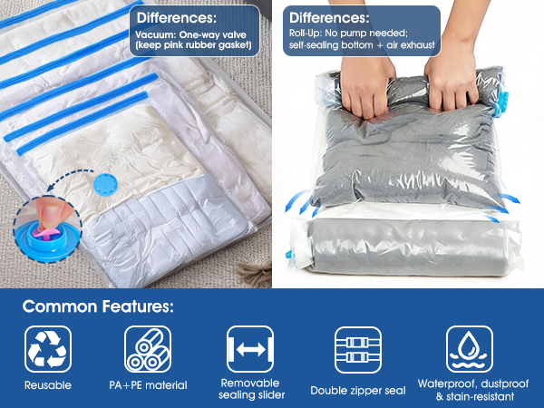 Vacuum Storage Bags Common Features