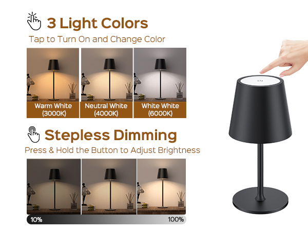 cordless lamp touch lamp
