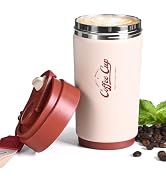 FrutPunch Insulated Travel Coffee Thermo, 316 Stainless Steel Coffee Tumbler with Lid, Double Wal...