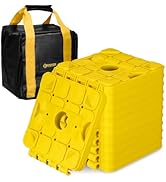 BUNKER INDUST RV Leveling Blocks/Stackable Jack Blocks/Interlocking Design for Customizable Recov...
