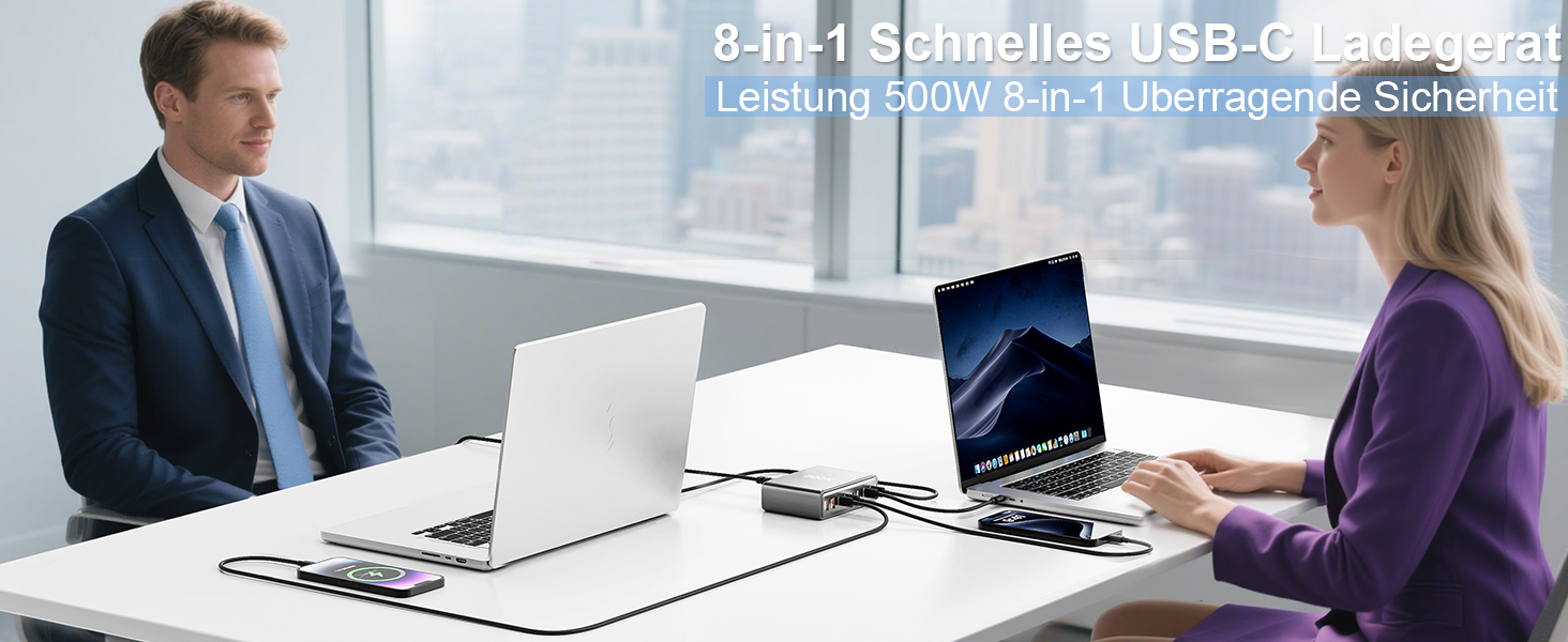 Charging two computers simultaneously