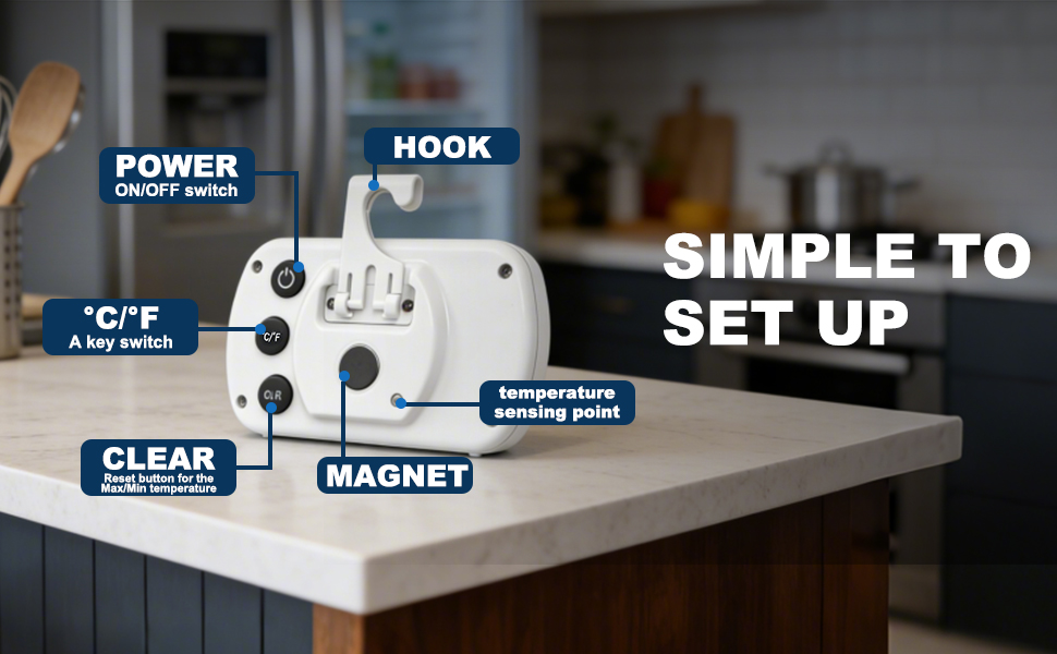 refrigerator thermometer 2 pack