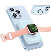 RORRY for Magsafe Portable Charger, [for iPhone &amp; iWatch][Simultaneously Fast Charging] Wireless ...