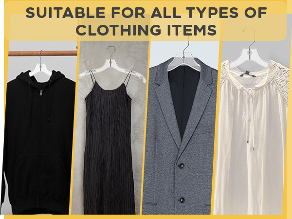Clear plastic hangers are suitable for all types of clothing Mobile