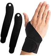 HiRui 2 Pack Wrist Brace Wrist Wraps, Wrist Compression Straps Wrist Support for Workout Tennis W...