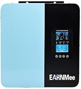EARNMee 5000 watt Hybrid Pure Sine Wave Power Inverter with 60A MPPT Solar Charger,Max PV Input 2...