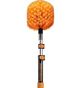 5-13 ft Cobweb Duster with Extension Pole // 20 Foot High Reach Spider Web Cleaner Cobweb Brush f...