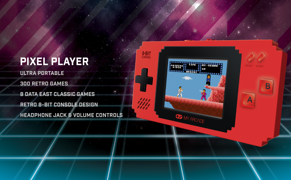 my arcade retro pixel player data east games console 