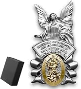 Anwlki Guardian Angel Visor Clip Saint Christopher Medal for Car Guardian Angel St Christopher Vi...