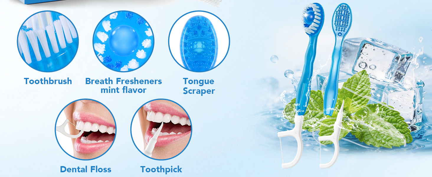 5-IN-1 Travel Toothbrush Set