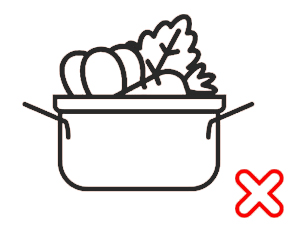 Food capacity should not be excessive