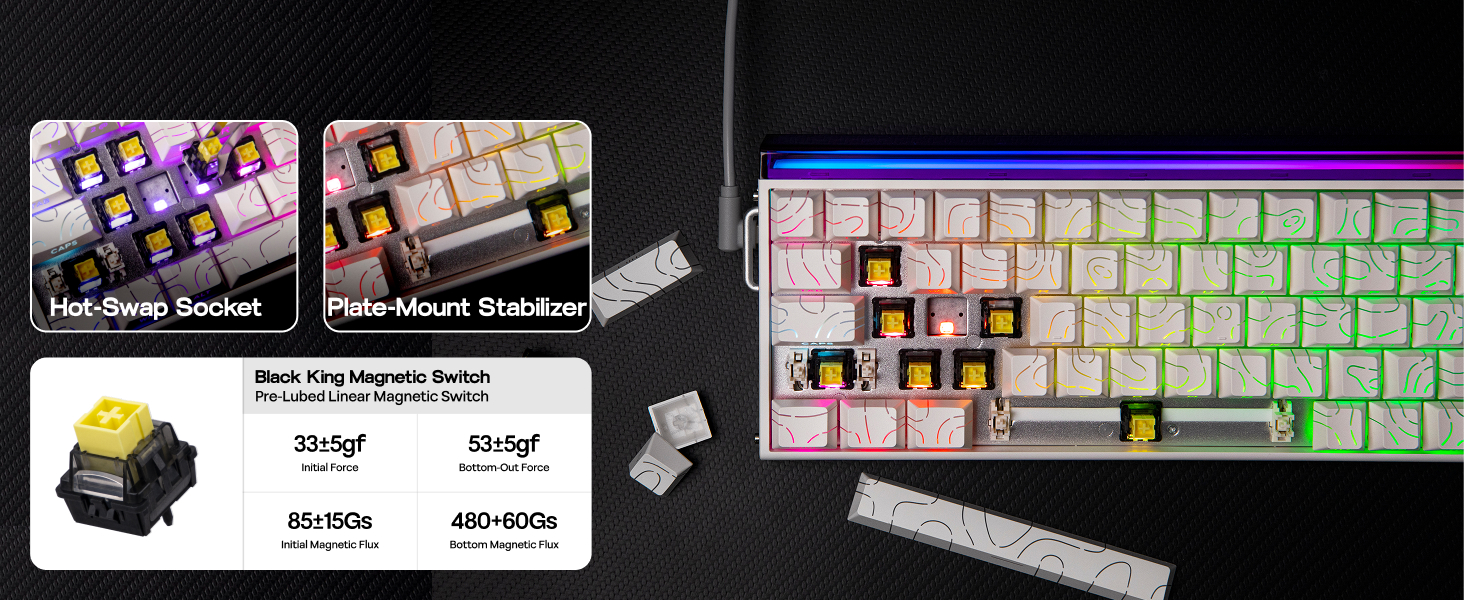 Wired Magnetic Gaming Keyboard