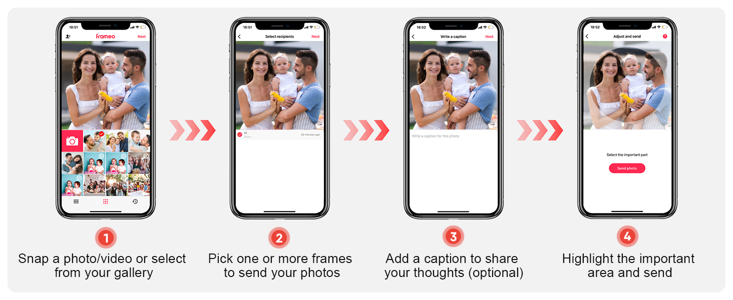 Frameo Digital Photo Frame 10.1 inch