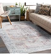 Rugshop Vintage Distressed Bohemian Area Rug 5' x 7' Gray