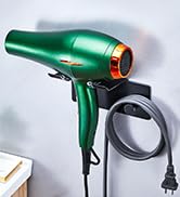LOXSUN Hair Dryer Holder Wall Mounted, Stainless Steel Hair Tool Organizer Blow Dryer Holder Hair...
