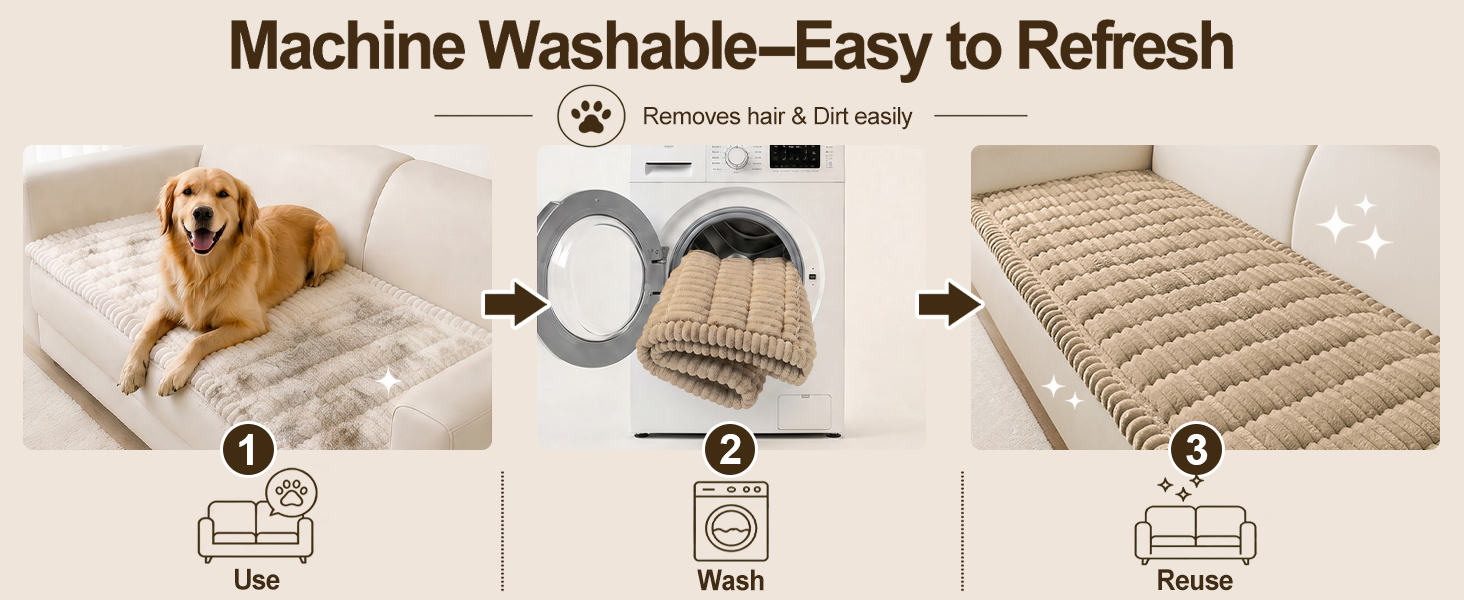 Machine Washable-Easy to Refresh