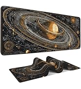 Saturn Planet Extended Gaming Mouse Pad 35.4 x 15.7 Inch – Space-Themed Desk Mat for Gaming, Offi...