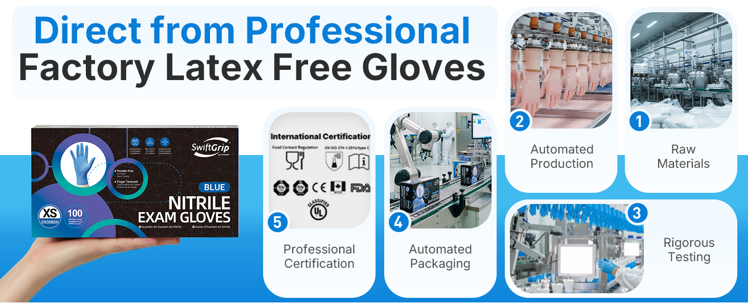 Disposable Nitrile Exam Gloves