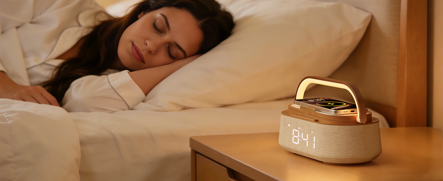 alarm clock with Bluetooth speaker